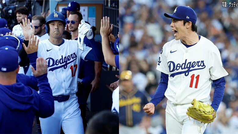 ドジャース3連勝でリーグ制覇に王手！160キロ速球復活の佐々木朗希3セーブ目　大谷翔平は2年連続ワールドシリーズ進出懸けあす二刀流先発へ｜FNNプライムオンライン