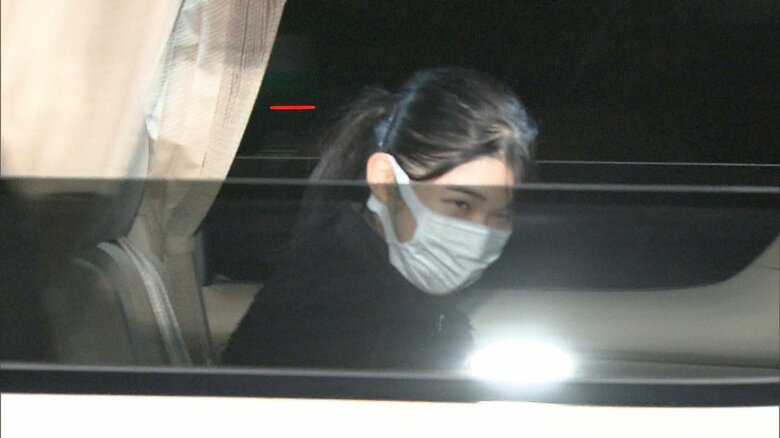 就職内定の報道後に帰宅された愛子さま　1月22日
