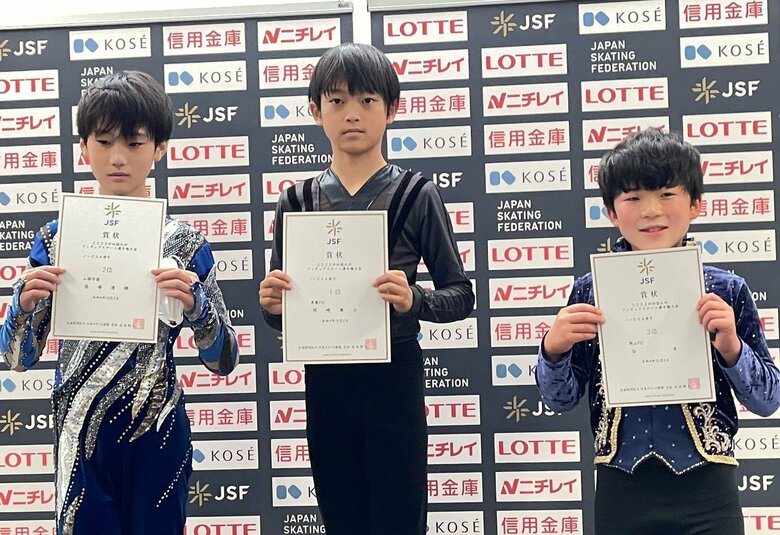 ノービスA男子表彰台