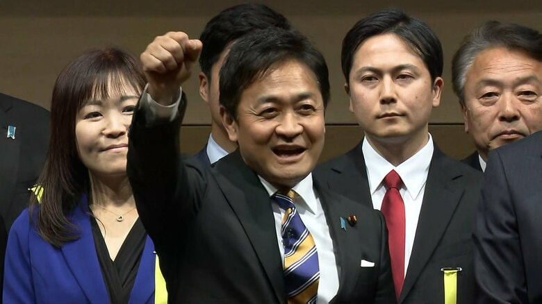 引き続き支持率を伸ばした国民民主党