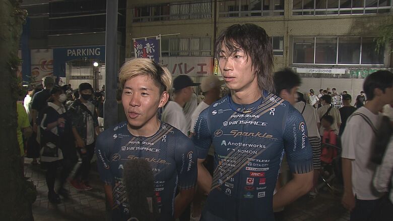 黒枝咲哉選手と沢田桂太郎選手(スパークル大分）