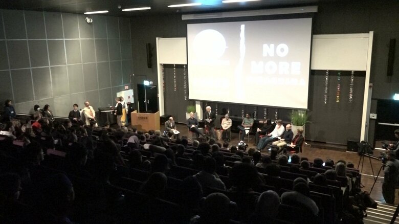 被爆者は高校生300人に被爆講話