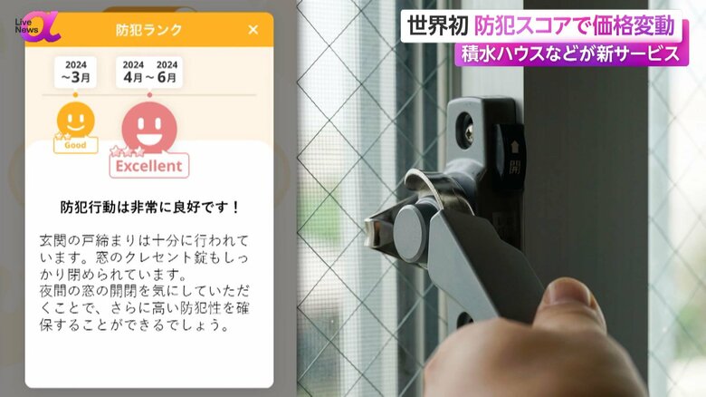「防犯スコア」という独自の評価制度により、価格が変動する防犯サービス