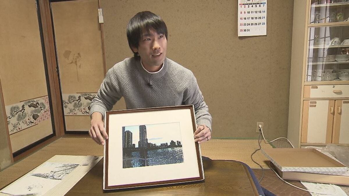 0.1ミリのこだわり SNSで反響！超繊細「切り絵」の世界 就職内定辞退し