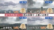 13日朝は本降りの雨 午後になっても気温上がらず 福テレ斎藤気象予報士《これから天気》10月12日