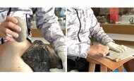 割っただけなのに「黒曜石」の切れ味がすごい…肉や野菜も簡単に切れる?投稿者に聞いた