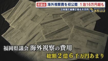 3年間でハワイへの訪問は4件 1泊の最高額はフランス宿泊費で16万円超も 県議会海外視察費を初公開 3年間で総額2億6千万円 【福岡発】