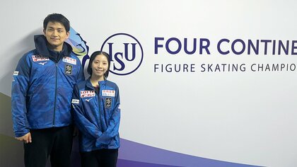 「全てをぶつけられるように頑張る」「ファイトしていこう」ペア三浦璃来・木原龍一組、長岡柚奈・森口澄士組の意気込み【四大陸選手権】