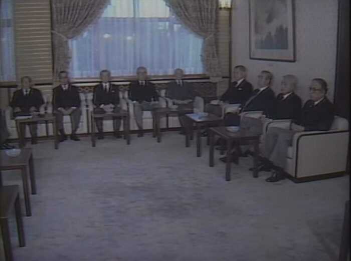 崩御後の臨時閣議(1989年1月7日)