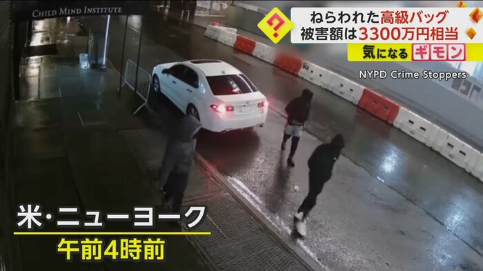 車から降りたフードをかぶった男たち(NYPD Crime Stoppers)