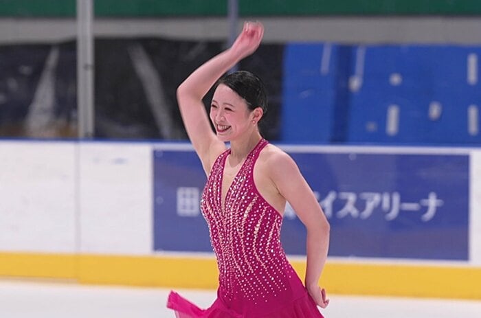 みどころのステップで会場を盛り上げた青木祐奈（東京選手権）