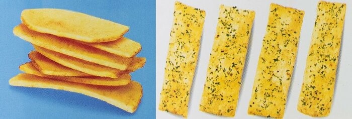 短冊状にカットされている(左:じゃがいも心地/右:プライドポテト)