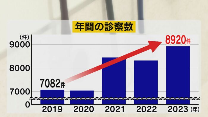 年間の診察数