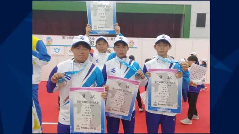 【国スポ】アーチェリー少年男子団体　鹿児島が３位に｜FNNプライムオンライン