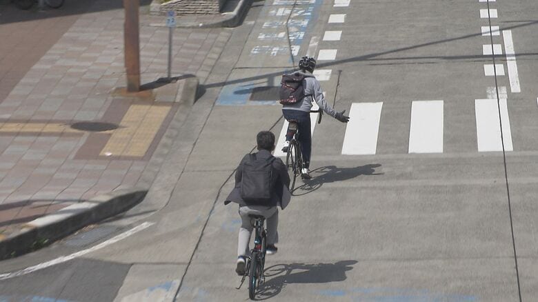 着用率が前月とほぼ同じ所も…4月から“努力義務”の自転車のヘルメット着用【愛知発】｜FNNプライムオンライン
