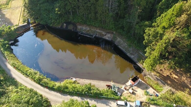 現地では何が?新潟で「原油」が異常に湧き出る現象が続く…真っ黒な油膜が池に