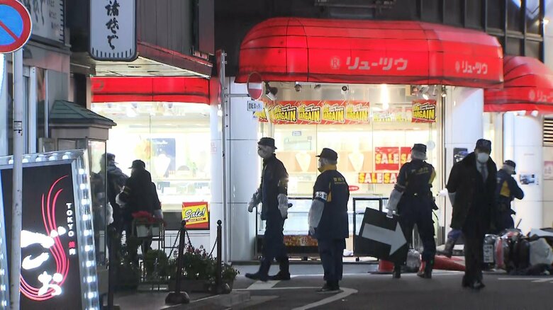 強盗事件の起きた「ジュエリータウンおかちまち」（東京・台東区）