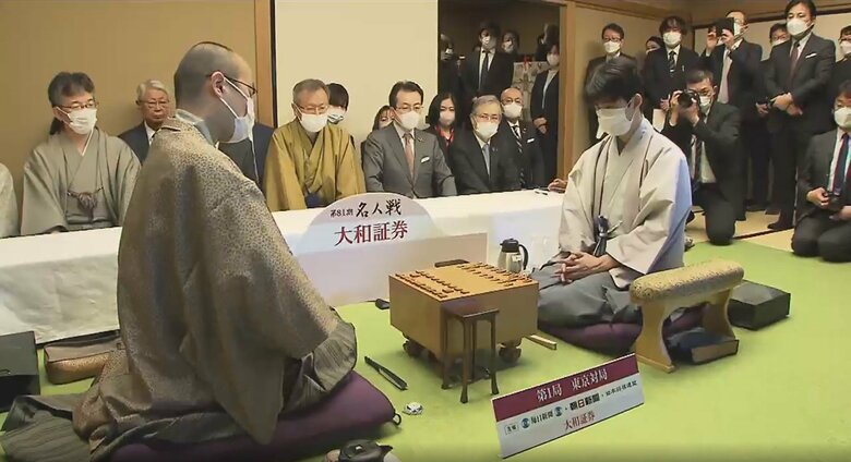 「名人戦」第1局（ホテル椿山荘東京）