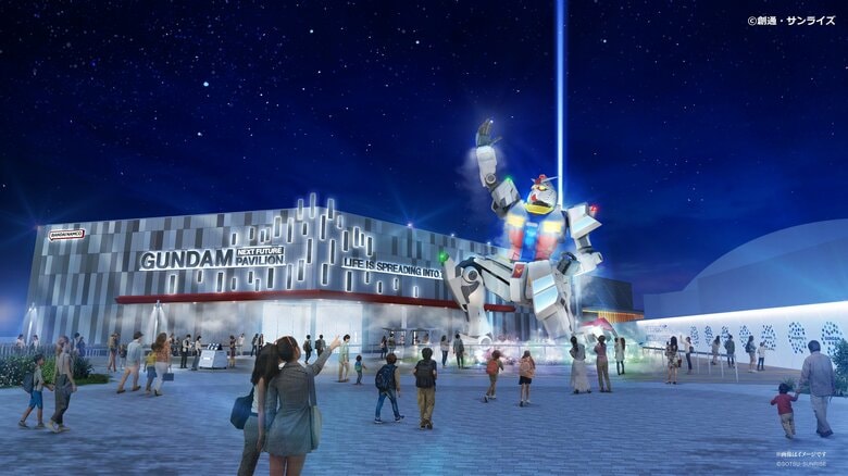 「ガンダム・ネクストフューチャー・パビリオン」完成イメージ　©創通・サンライズ
