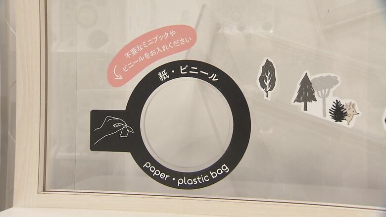 カプセルとそれ以外を分別するリサイクルボックス