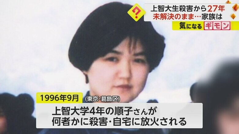 1996年9月、何者かに殺害された小林順子さん（当時21歳）