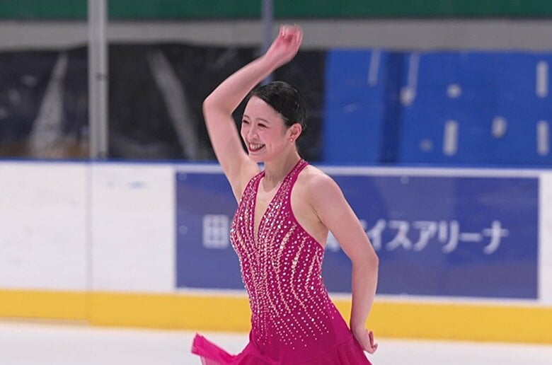 みどころのステップで会場を盛り上げた青木祐奈（東京選手権）
