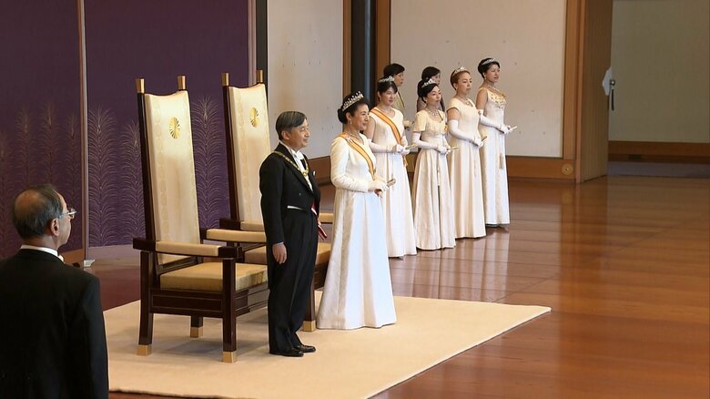 各国大使からの新年の挨拶の受けられる　皇居・宮殿　1月1日