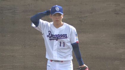 わずか8球で3者凡退に…中日・ドラフト1位の中西聖輝が実戦デビュー ベイスターズとの練習試合で1イニング無失点