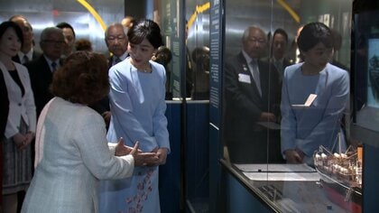 ブラジル訪問中の佳子さま歓迎式典でおことば 移民史料館で日本最初の移民船「笠戸丸」の模型も視察