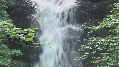 【涼を求めて】７）豪快「男滝」穏やか「女滝」と清らかな湧き水で親しまれる新庄村の納涼スポット【岡山】