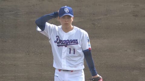 わずか8球で3者凡退に…中日・ドラフト1位の中西聖輝が実戦デビュー ベイスターズとの練習試合で1イニング無失点