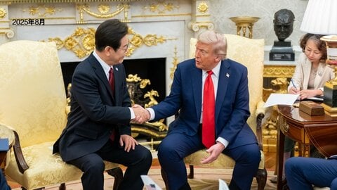 韓国・李在明大統領「ホルムズ海峡に派兵しない」と明言　支持率低下で異例会見　米朝首脳会談には期待感