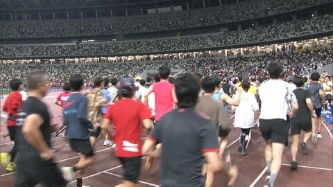 国立競技場で“ラン婚”イベント　参加者が一緒にランニングをしながらパートナーを探す婚活