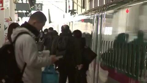 年末年始をふるさとで　帰省ラッシュ始まる　岩手県盛岡市