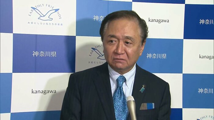 「非常にショック」と口にした神奈川・黒岩知事(3月29日)