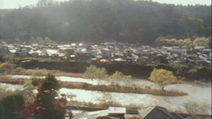 広瀬川の対岸から撮影された追廻住宅(1970年代)