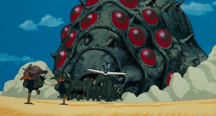 「風の谷のナウシカ」の王蟲 © 1984 Studio Ghibli・H
