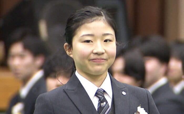 東北高校の卒業式に出席した千葉