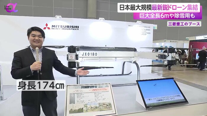 全長6メートルある巨大なドローン