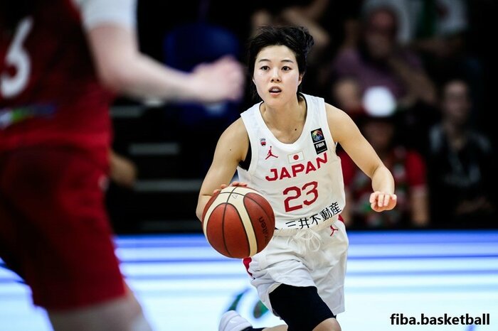 ハンガリー戦での山本麻衣選手(現地9日、ハンガリー・ショプロン)