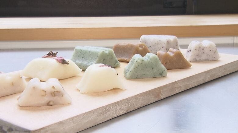 珍味と同じ名前！？郷土菓子「からすみ」　“子孫繁栄・子宝に恵まれる”願い込めて　長野県木曽地方南部「桃の節句」に｜FNNプライムオンライン