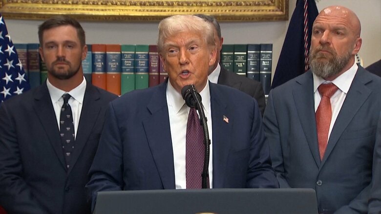 トランプ大統領「原子力潜水艦を適切な地域に配備」命じる　ロシア前大統領の発言受け｜FNNプライムオンライン