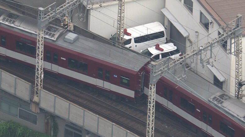 近鉄京都駅構内で列車脱線事故　乗客約10人けがなし　京都～上鳥羽口間は運転見合わせ　運転再開は相当時間がかかる見通し｜FNNプライムオンライン
