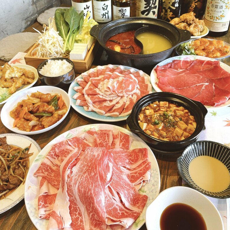 しゃぶしゃぶも本格中華も食べ放題…伏見に誕生したコスパ抜群の本格的な中華料理店｜FNNプライムオンライン