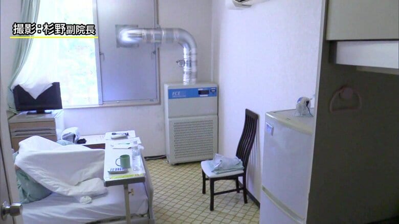 奥に大きな機械がある（撮影：杉野副院長）