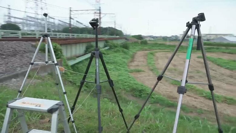 河川周辺での場所取りは禁止されているが…