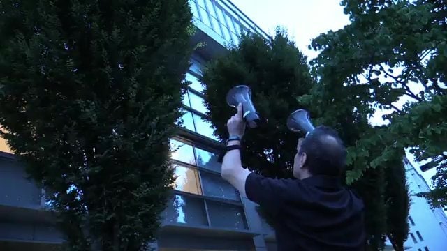 福島市と周辺施設が協力し追い払いを実行