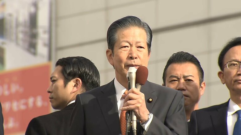 政策活動費の使途公開を法律で義務付けるべきとの認識を明らかにした公明・山口代表（2日）