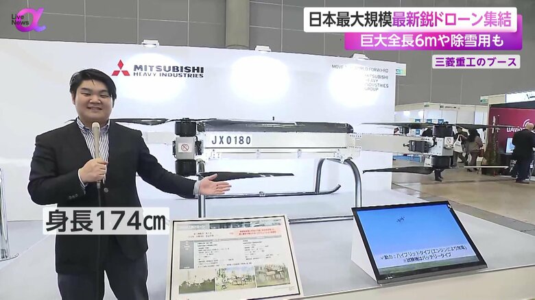 全長6メートルある巨大なドローン