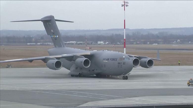 アメリカ製の大型輸送機C－17